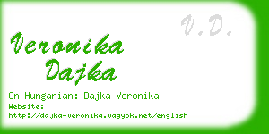 veronika dajka business card